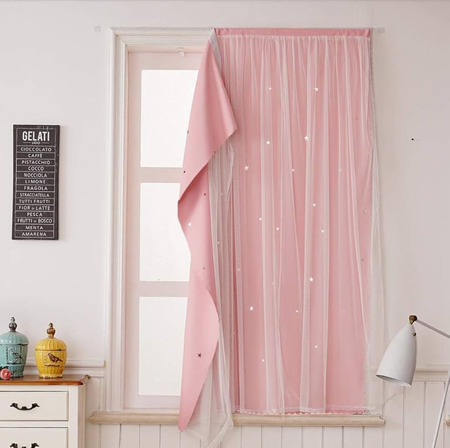 Amazon｜YONIK 小窓カーテン 遮光 カフェカーテン ショット